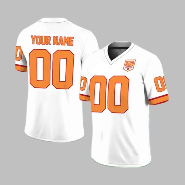 TB Buccaneers 50th Season Football Jersey 1 1