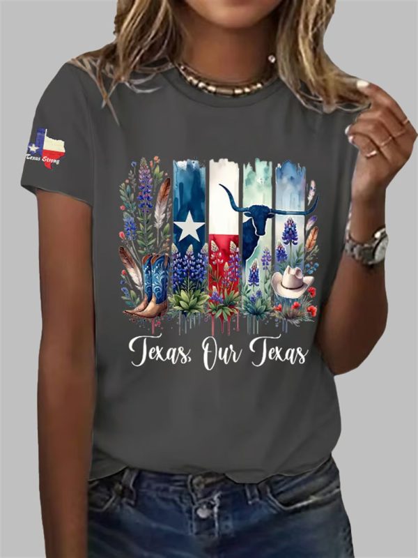 Texas Strong Texas Our Texas Print Shirt 4