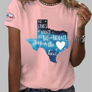 Texas Strong The Stars At Night Are Big And Bright Deep In The Heart Of Texas Shirt