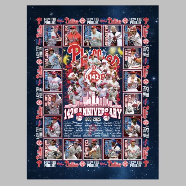 The Phillies 142nd Anniversary 1883 2025 Blanket 1 1