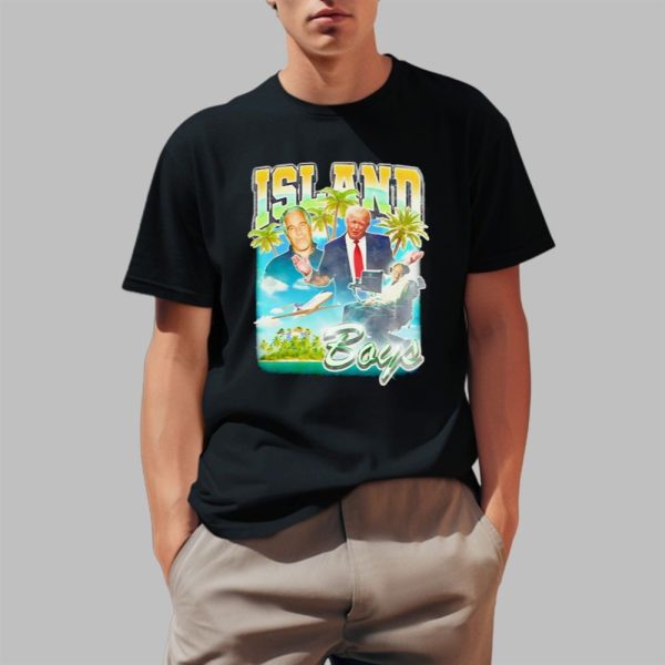 Trump Stephen Hawking Island Boys Shirt 0 1