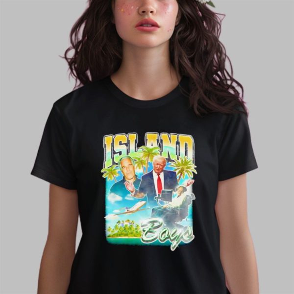 Trump Stephen Hawking Island Boys Shirt 0 2