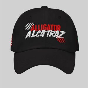 Unisex Alligator Alcatraz Funny Florida Everglades Dark Humor Print Hat 1