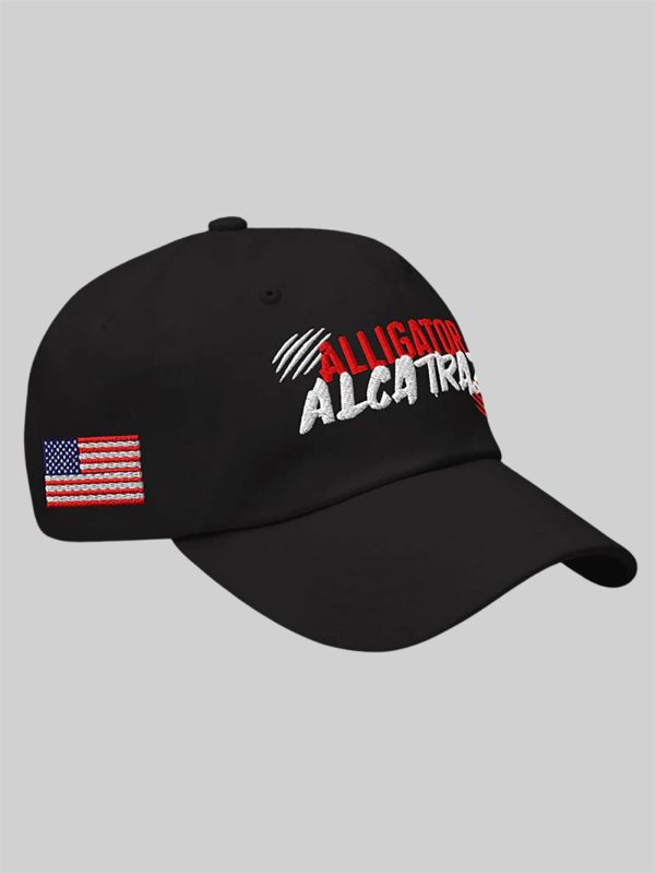 Unisex Alligator Alcatraz Funny Florida Everglades Dark Humor Print Hat 2