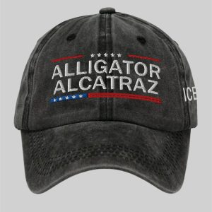 Unisex Alligator Alcatraz ICE Printed Hat 1