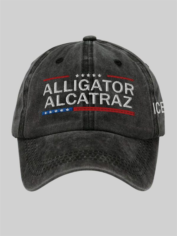 Unisex Alligator Alcatraz ICE Printed Hat 1
