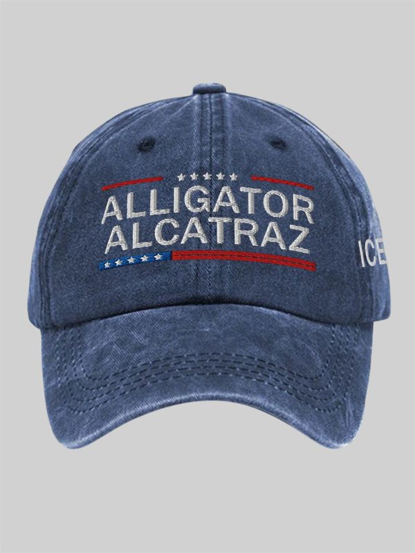 Unisex Alligator Alcatraz ICE Printed Hat 2