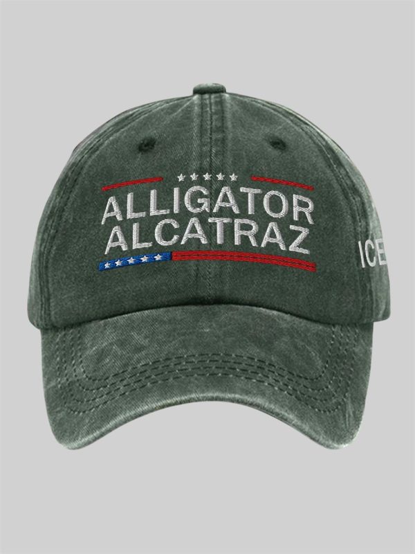 Unisex Alligator Alcatraz ICE Printed Hat 3