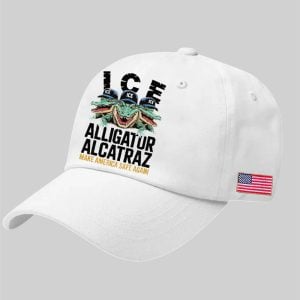 Unisex ICE Alligator Alcatraz Make America Safe Again Print Hat 1