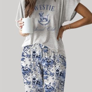 West Highland White Terrier Casual Pajama Set 1