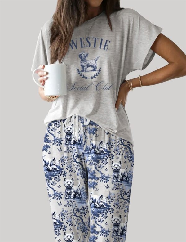 West Highland White Terrier Casual Pajama Set 1