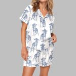 Whippet Vintage Pajama Set For Women