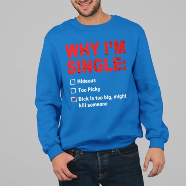 Why Im Single Hideous Too Picky Dick Is Too Big Might Kill Someone Shirt 4 17