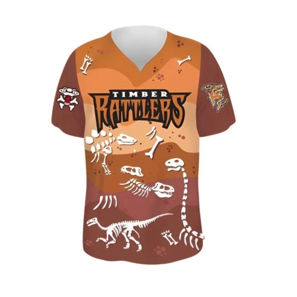 Wisconsin Timber Rattlers Dinosaur Night Safari Jersey 2025 Giveaway 1 2