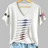 Womens Air Force B 2 Print Short Sleeve T Shirt 2