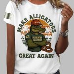 Women's Make Alligators Alligator Alcatraz Great Again Shirt