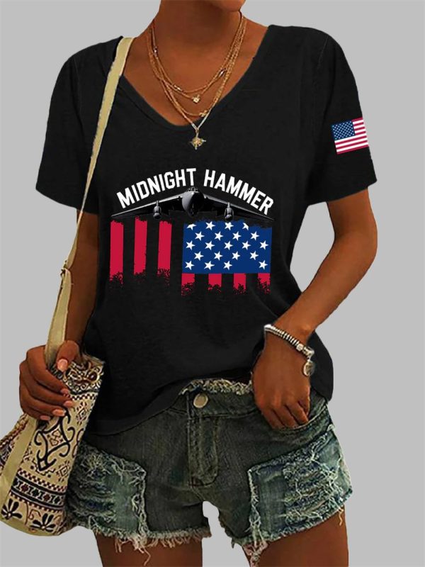 Womens Operation Midnight Hammer Short sleeved T shirt 3