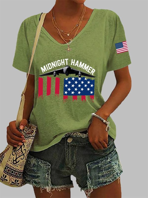 Womens Operation Midnight Hammer Short sleeved T shirt 4