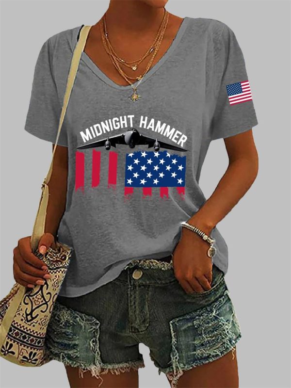 Womens Operation Midnight Hammer Short sleeved T shirt 5