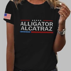 Women's Retro Alligator Alcatraz Short Sleeve Tee