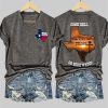 Womens Texas Strong Come Hell Or High Water Hill Country Print T shirt 5