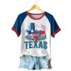 Womens Texas Strong Graphic Raglan Sleeve Tee 1 2