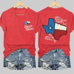 Women's Texas Strong Legends of the Republic Print T-shirt