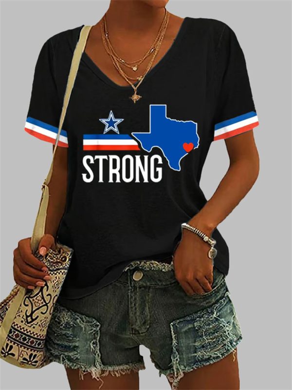 2025 Women's Texas Strong Print Shirt