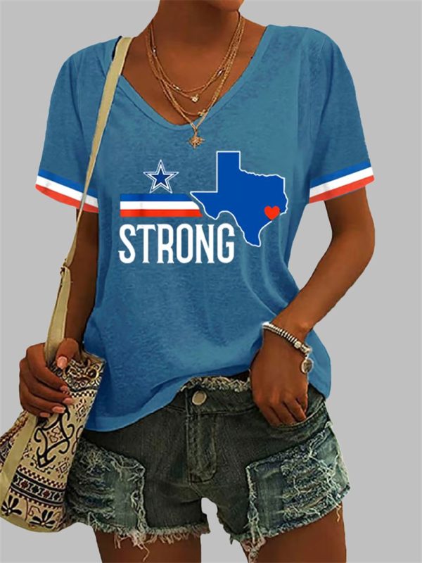 Womens Texas Strong Print Shirt 2