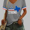 Womens Texas Strong Print Shirt 3