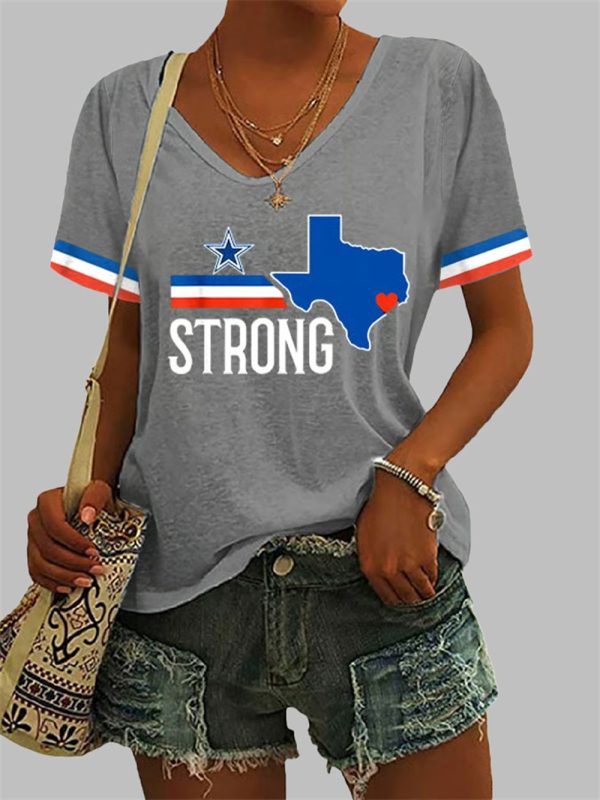 Womens Texas Strong Print Shirt 3