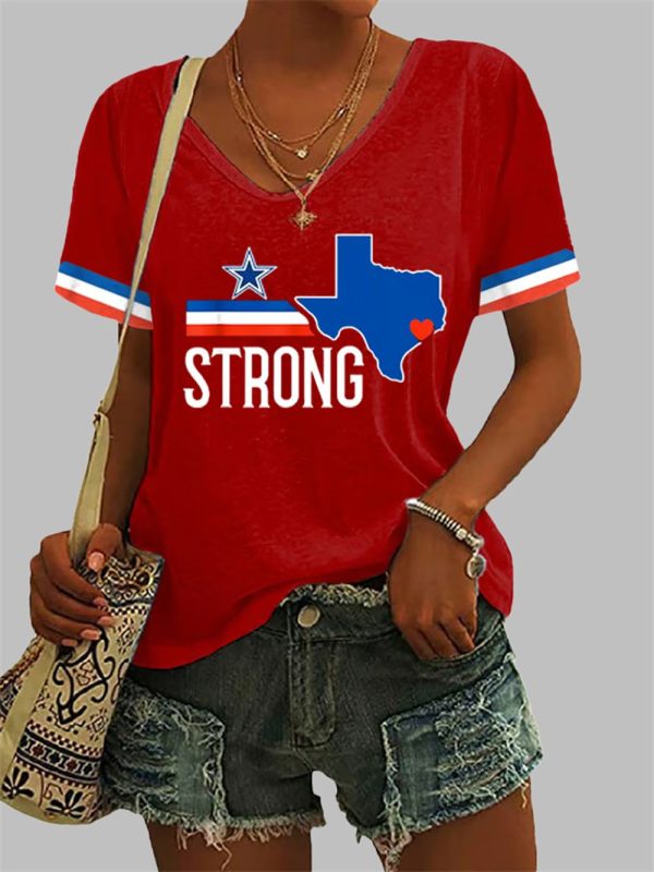 Womens Texas Strong Print Shirt 4