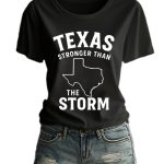 Women's Texas Stronger Than the Storm Print Shirt