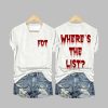 Women's Where's The List Print V Neck T-shirt