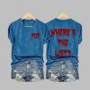 Womens Wheres The List Print V Neck T shirt 2