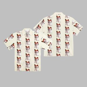 White Jason Varitek Alex Rodriguez Brawl Hawaiian Shirt 1 1