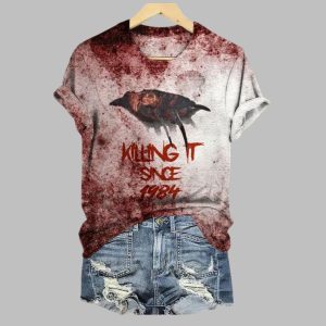 2025 Halloween Women's Killing It Printed T-shirt