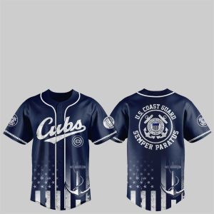 1 2025 Cubs US Coast Guard Semper Paratus Jersey