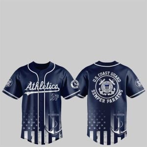 1 2025 Athletics US Coast Guard Semper Paratus Jersey