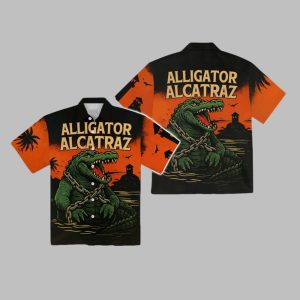 Alligator Alcatraz Everglades Florida Hawaiian Shirt 1 1