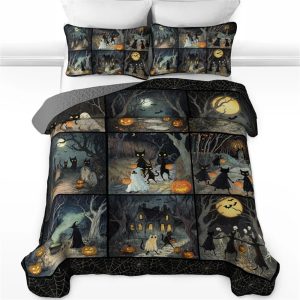 Mystic Halloween Shadows All Season Bedding Set