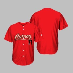 2025 Astros Josh Hader Brick Red Throwback Jersey Giveaway 1 1