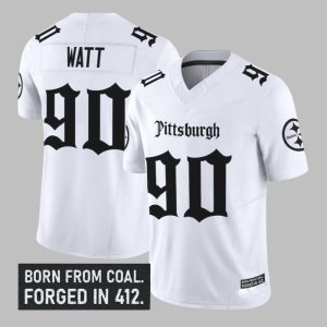 2025 Pittsburgh Watt Born From Coal Forged In 412 Jersey 1 1