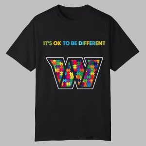 2025 Commanders It's Ok To Be Different Shirt