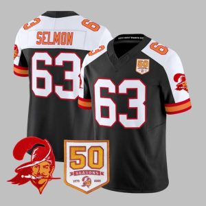 Bay Buccaneers Throwback 50th Season Patch Vapor Jersey 2025 1 1