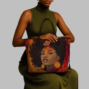 Noir Bloom Shopper Tote 1 1