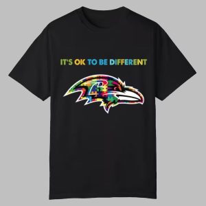2025 Ravens It's Ok To Be Different Shirt