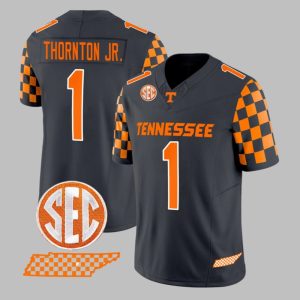 2025 Volunteers Thornton Jr Checkerboard Vapor Jersey 1 1