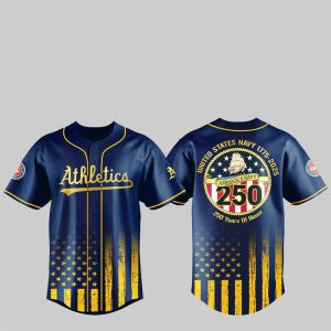 1 Athletics US NAVY 250th Birthday Celebration Jersey