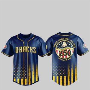 1 Diamondbacks US NAVY 250th Birthday Celebration Jersey